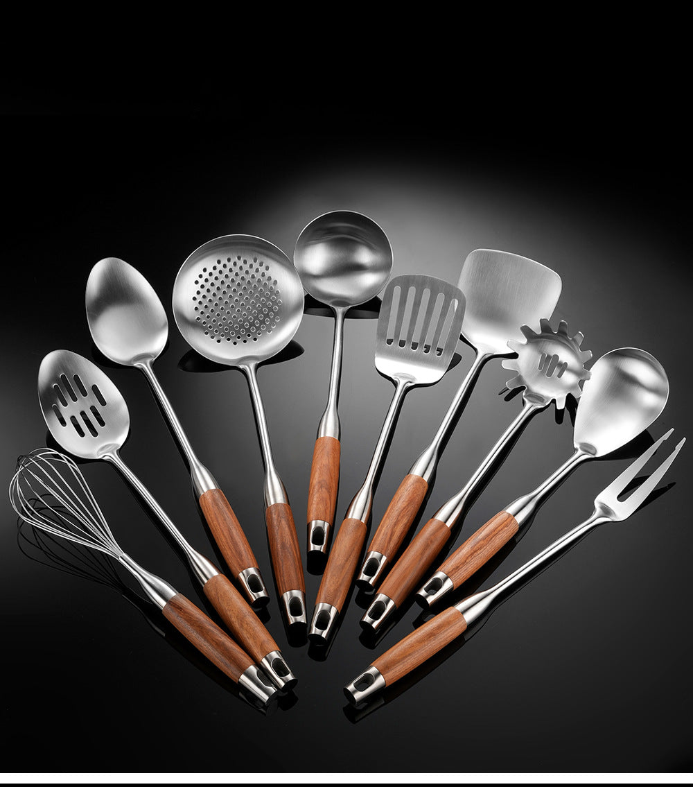 316 Stainless Steel Spatula Set with Rosewood Handle – Kitchen Cooking Utensils