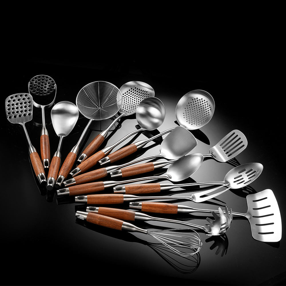 316 Stainless Steel Spatula Set with Rosewood Handle – Kitchen Cooking Utensils